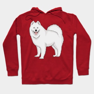 Samoyed dog cartoon illustration Hoodie